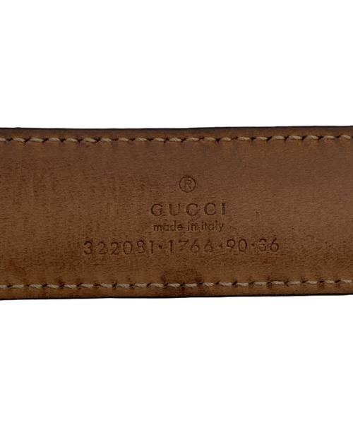 GUCCI（グッチ）GUCCI (グッチ) レザーベルト ブラックの古着・服飾アイテム