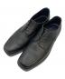 PADRONE（パドローネ）の古着「BL SQUARE DERBY SHOES」｜ブラック