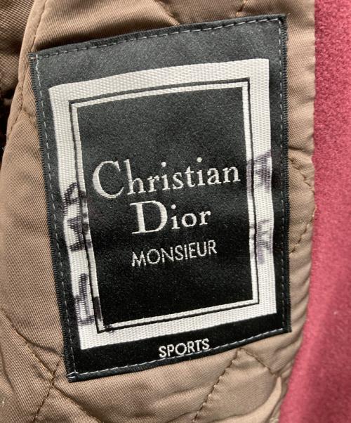 Christian Dior Sports（クリスチャン ディオールスポーツ）Christian Dior Sports (クリスチャン ディオールスポーツ) ウール比翼ブルゾン レッド サイズ:LLの古着・服飾アイテム