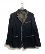 COMME des GARCONS HOMME PLUSコムデギャルソンオムプリュス）の古着「カモ柄テーラードジャケット」｜ブラック