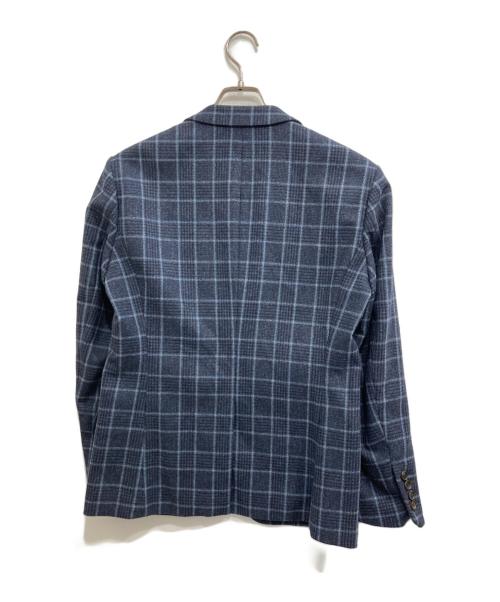PAUL SMITH（ポールスミス）Paul Smith (ポールスミス) チェック 2Bテーラードジャケット ネイビー サイズ:Mの古着・服飾アイテム