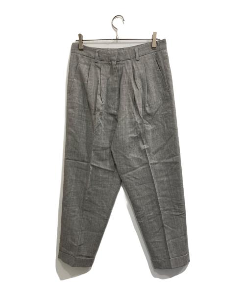 MM6 Maison Margiela（エムエムシックスメゾンマルジェラ）MM6 Maison Margiela (エムエムシックスメゾンマルジェラ) ウールスラックス グレー サイズ:44の古着・服飾アイテム