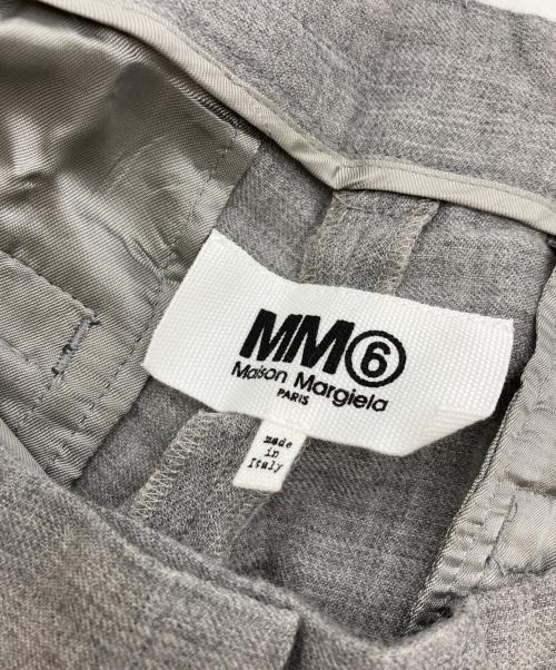 MM6 Maison Margiela（エムエムシックスメゾンマルジェラ）MM6 Maison Margiela (エムエムシックスメゾンマルジェラ) ウールスラックス グレー サイズ:44の古着・服飾アイテム