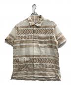 Engineered Garmentsエンジニアド ガーメンツ）の古着「Camp Shirt  CP Ethnic Dobby Stripe」｜ベージュ