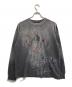 THE BOY HAS NO PATIENCE（ザボーイハズノーパティエンス）の古着「DISCIPLE GRAFFITI IRREGULAR L/S TEE/ディサイプル グラフィック カットソー」｜グレー