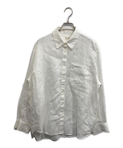 IENA（イエナ）IENA (イエナ) リネンオーバーサイズシャツ ホワイト サイズ:38の古着・服飾アイテム