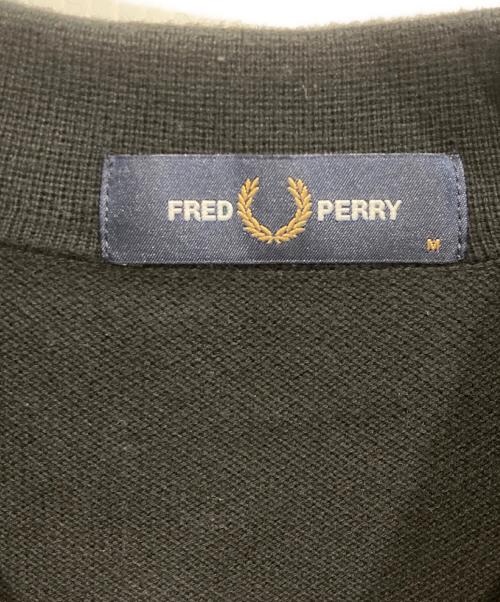 FRED PERRY（フレッドペリー）FRED PERRY (フレッドペリー) ストライプド ニット シャツ ブラック サイズ:Mの古着・服飾アイテム