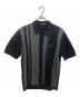 FRED PERRY（フレッドペリー）の古着「ストライプド ニット シャツ」｜ブラック