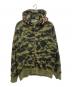 A BATHING APE（アベイシングエイプ）の古着「1st Camo Shark Zip Hoodie」｜オリーブ
