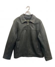 Eddie Bauer（エディーバウアー）の古着「レザージャケット」｜ブラック