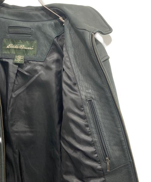 Eddie Bauer（エディーバウアー）Eddie Bauer (エディーバウアー) レザージャケット ブラック サイズ:Lの古着・服飾アイテム