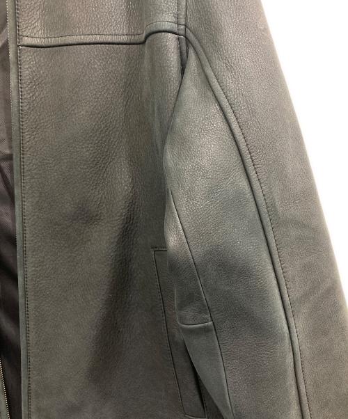 Eddie Bauer（エディーバウアー）Eddie Bauer (エディーバウアー) レザージャケット ブラック サイズ:Lの古着・服飾アイテム