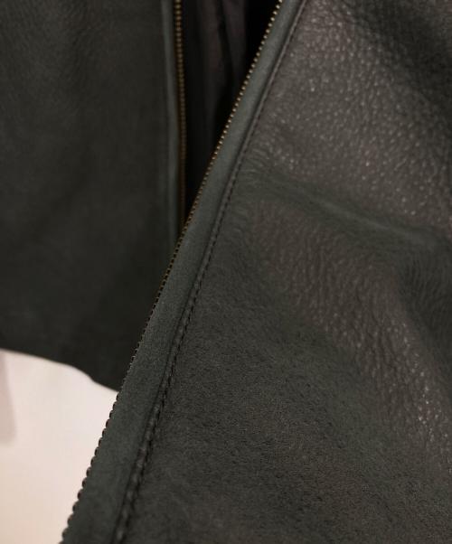Eddie Bauer（エディーバウアー）Eddie Bauer (エディーバウアー) レザージャケット ブラック サイズ:Lの古着・服飾アイテム