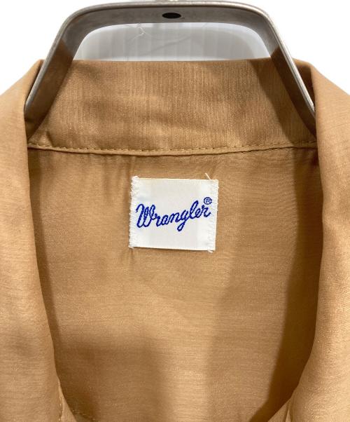 Wrangler（ラングラー）Wrangler (ラングラー) ウエスタンシアーシャツ ブラウン サイズ:Mの古着・服飾アイテム