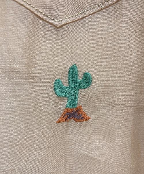 Wrangler（ラングラー）Wrangler (ラングラー) ウエスタンシアーシャツ ブラウン サイズ:Mの古着・服飾アイテム