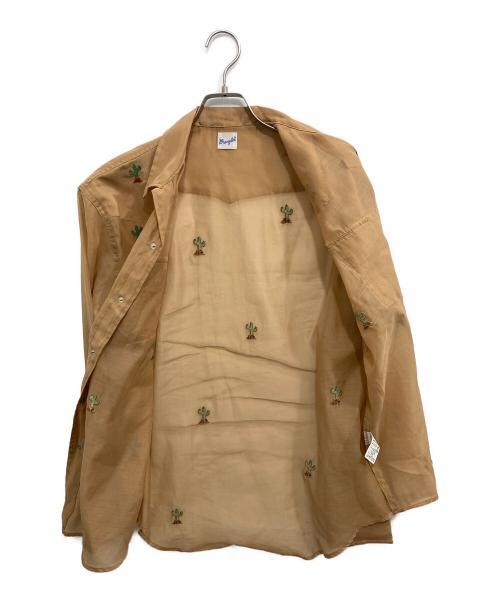 Wrangler（ラングラー）Wrangler (ラングラー) ウエスタンシアーシャツ ブラウン サイズ:Mの古着・服飾アイテム