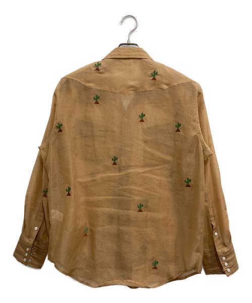 Wrangler（ラングラー）Wrangler (ラングラー) ウエスタンシアーシャツ ブラウン サイズ:Mの古着・服飾アイテム