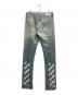 OFFWHITE (オフホワイト) バイアスデニムパンツ ブルー サイズ:31：15000円