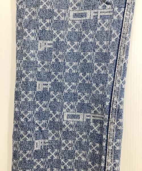OFFWHITE（オフホワイト）OFFWHITE (オフホワイト) モノグラムデニムパンツ ブルー サイズ:29の古着・服飾アイテム