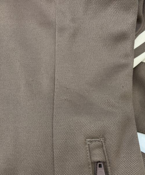 adidas（アディダス）adidas (アディダス) アディカラー スリーストライプス トラックトップ ワンピース ブラウン サイズ:Lの古着・服飾アイテム