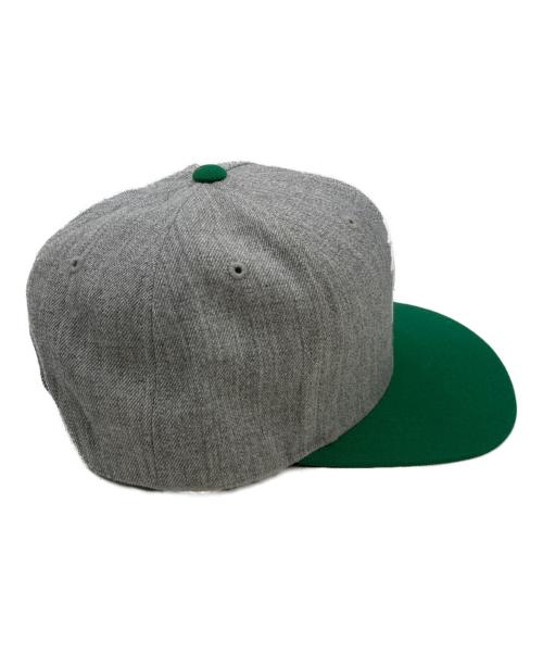 stussy（ステューシー）stussy (ステューシー) キャップ グレー×グリーン サイズ:O/Sの古着・服飾アイテム