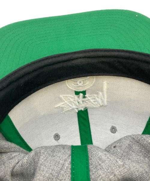 stussy（ステューシー）stussy (ステューシー) キャップ グレー×グリーン サイズ:O/Sの古着・服飾アイテム