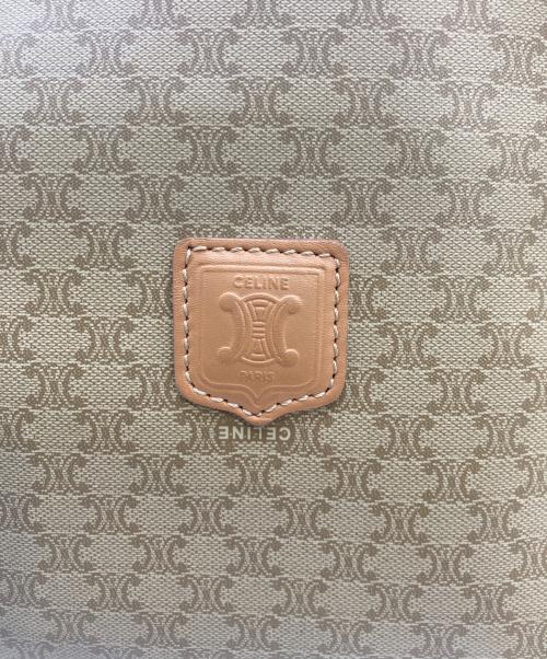 CELINE（セリーヌ）CELINE (セリーヌ) マカダム柄ポーチ/バニティバッグ ベージュの古着・服飾アイテム