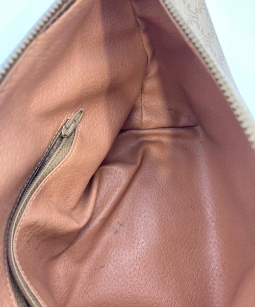 CELINE（セリーヌ）CELINE (セリーヌ) マカダム柄ポーチ/バニティバッグ ベージュの古着・服飾アイテム
