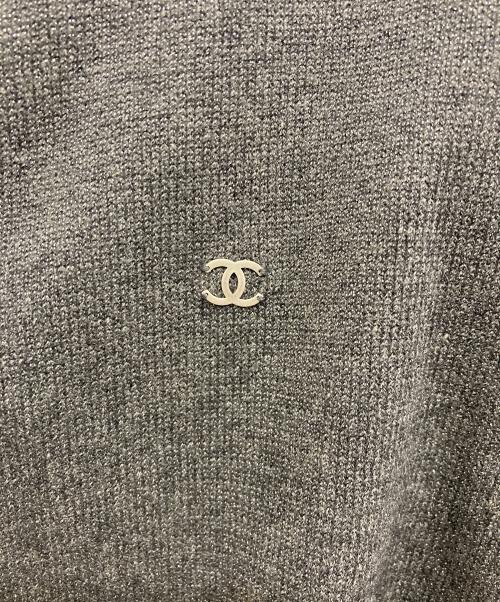 CHANEL（シャネル）CHANEL (シャネル) ココマーク ニット プルオーバーパーカー グレー サイズ:42の古着・服飾アイテム