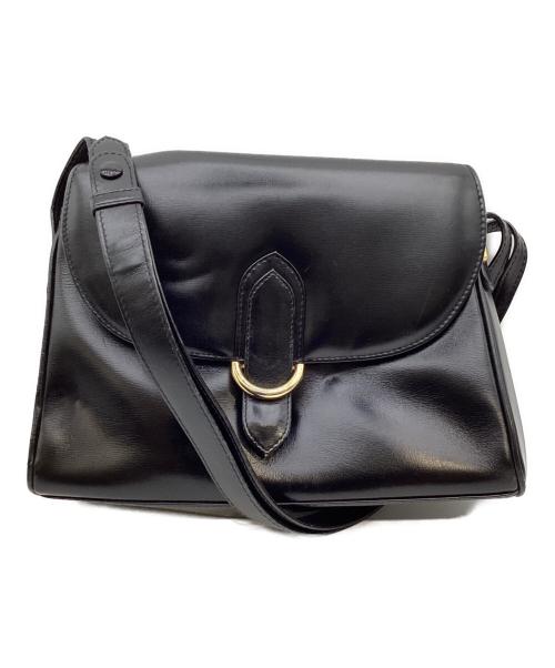 GUCCI（グッチ）GUCCI (グッチ) オールド フラップ ワンショルダーバッグ ブラックの古着・服飾アイテム