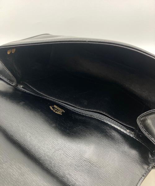 GUCCI（グッチ）GUCCI (グッチ) オールド フラップ ワンショルダーバッグ ブラックの古着・服飾アイテム