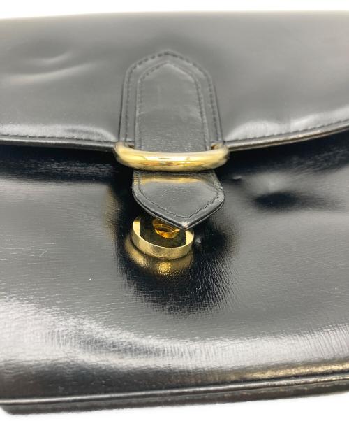 GUCCI（グッチ）GUCCI (グッチ) オールド フラップ ワンショルダーバッグ ブラックの古着・服飾アイテム