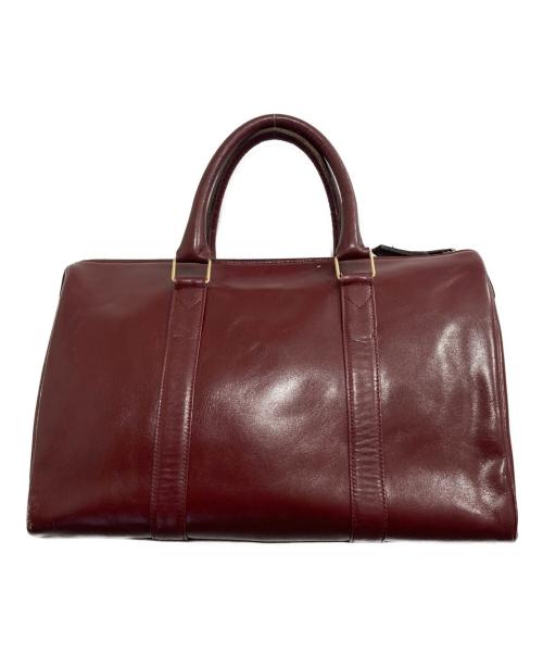 Yves Saint Laurent（イヴサンローラン）Yves Saint Laurent (イヴサンローラン) ボストンバッグ ボルドーの古着・服飾アイテム