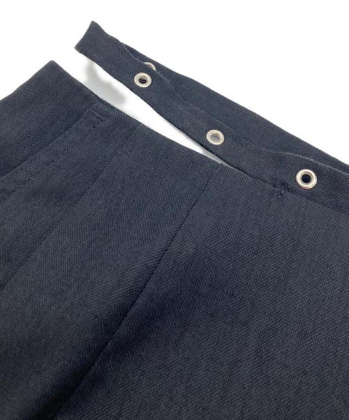 RIM.ARK（リムアーク）RIM.ARK (リムアーク) Linen mix asymmetry SK/リネン　ミックス　アシンメトリースカート ブラック サイズ:38の古着・服飾アイテム