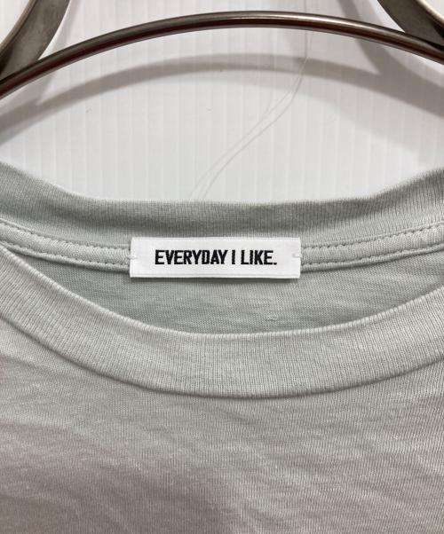 EVERYDAY I LIKE.（エヴリデイ アイ ライク）EVERYDAY I LIKE. (エヴリデイ アイ ライク) Garment Dye Tシャツ ブルー サイズ:Freeの古着・服飾アイテム
