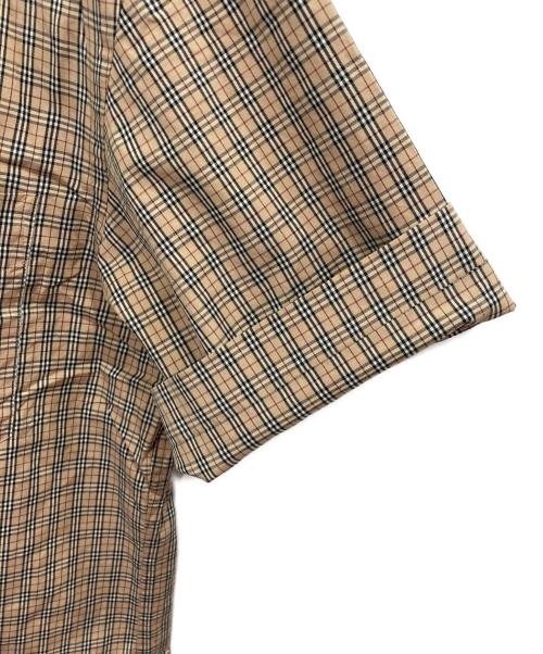 BURBERRY BLACK LABEL（バーバリーブラックレーベル）BURBERRY BLACK LABEL (バーバリーブラックレーベル) 半袖チェックシャツ ベージュ サイズ:2の古着・服飾アイテム