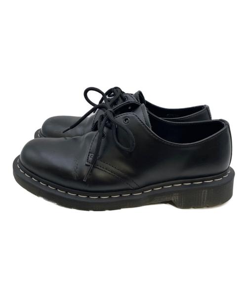 Dr.Martens（ドクターマーチン）Dr.Martens (ドクターマーチン) 1461 ホワイトステッチ 3 ホール シューズ ブラック サイズ:UK7の古着・服飾アイテム
