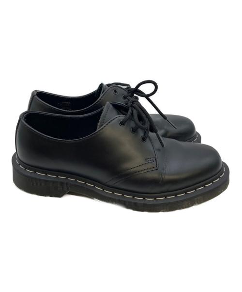 Dr.Martens（ドクターマーチン）Dr.Martens (ドクターマーチン) 1461 ホワイトステッチ 3 ホール シューズ ブラック サイズ:UK7の古着・服飾アイテム