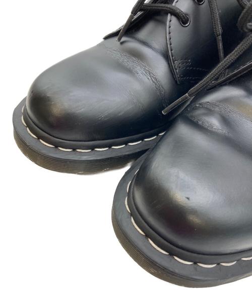 Dr.Martens（ドクターマーチン）Dr.Martens (ドクターマーチン) 1461 ホワイトステッチ 3 ホール シューズ ブラック サイズ:UK7の古着・服飾アイテム