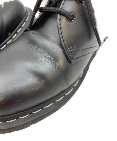 Dr.Martens（ドクターマーチン）Dr.Martens (ドクターマーチン) 1461 ホワイトステッチ 3 ホール シューズ ブラック サイズ:UK7の古着・服飾アイテム