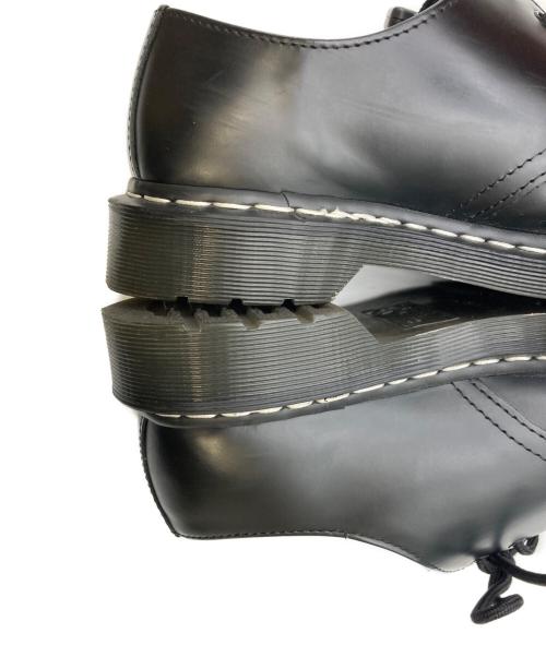 Dr.Martens（ドクターマーチン）Dr.Martens (ドクターマーチン) 1461 ホワイトステッチ 3 ホール シューズ ブラック サイズ:UK7の古着・服飾アイテム