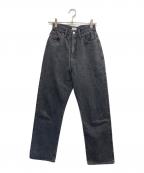 CIOTAシオタ）の古着「スビンコットン 13.5oz ハイウエストデニム」｜ブラック