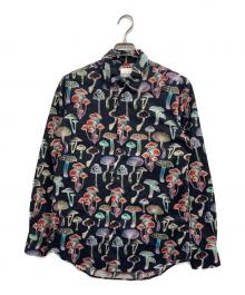 PAUL SMITH（ポールスミス）の古着「総柄シャツ」｜ブラック
