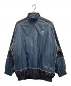 BALENCIAGAバレンシアガ）の古着「BB ZIP UP JASCKET /ジップアップ ナイロン トラック ジャケット」｜ネイビー×ブラック