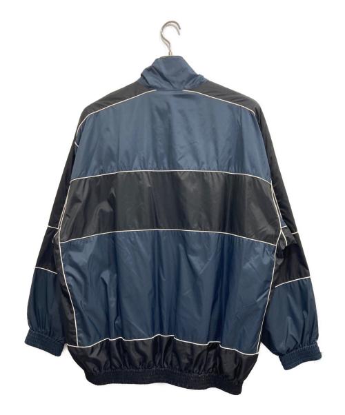 BALENCIAGA（バレンシアガ）BALENCIAGA (バレンシアガ) BB ZIP UP JASCKET /ジップアップ ナイロン トラック ジャケット ネイビー×ブラック サイズ:44の古着・服飾アイテム