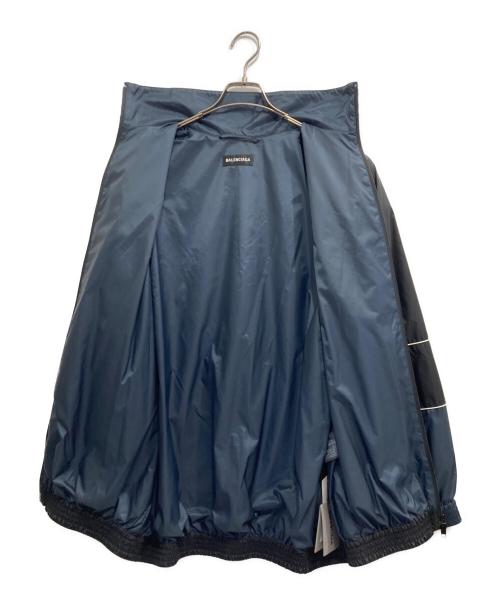 BALENCIAGA（バレンシアガ）BALENCIAGA (バレンシアガ) BB ZIP UP JASCKET /ジップアップ ナイロン トラック ジャケット ネイビー×ブラック サイズ:44の古着・服飾アイテム