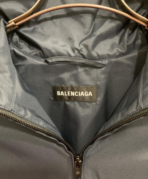BALENCIAGA（バレンシアガ）BALENCIAGA (バレンシアガ) BB ZIP UP JASCKET /ジップアップ ナイロン トラック ジャケット ネイビー×ブラック サイズ:44の古着・服飾アイテム