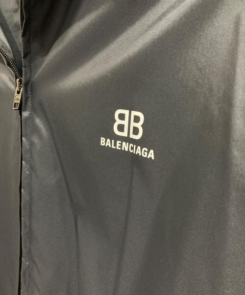 BALENCIAGA（バレンシアガ）BALENCIAGA (バレンシアガ) BB ZIP UP JASCKET /ジップアップ ナイロン トラック ジャケット ネイビー×ブラック サイズ:44の古着・服飾アイテム