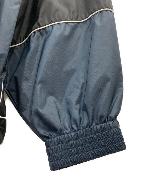 BALENCIAGA（バレンシアガ）BALENCIAGA (バレンシアガ) BB ZIP UP JASCKET /ジップアップ ナイロン トラック ジャケット ネイビー×ブラック サイズ:44の古着・服飾アイテム