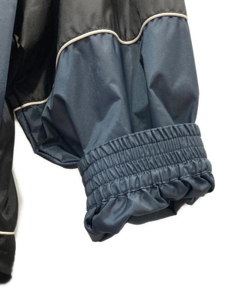 BALENCIAGA（バレンシアガ）BALENCIAGA (バレンシアガ) BB ZIP UP JASCKET /ジップアップ ナイロン トラック ジャケット ネイビー×ブラック サイズ:44の古着・服飾アイテム